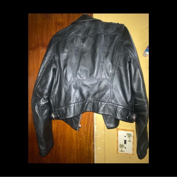Maje leather jacket 38 - Picture 2 of 4